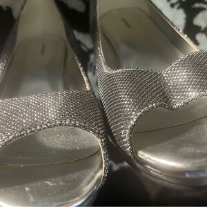 Avenue Silver Comfy Secure Platform Shoes
